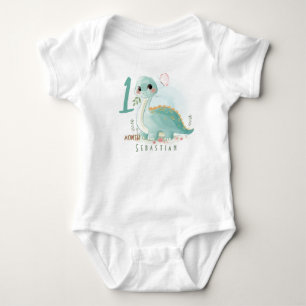 Body Para Bebê Doce dino Bebê Bodyfit