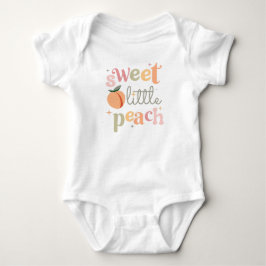 Body Para Bebê Doce pequena Peach, tema engraçado e fofo de Peach