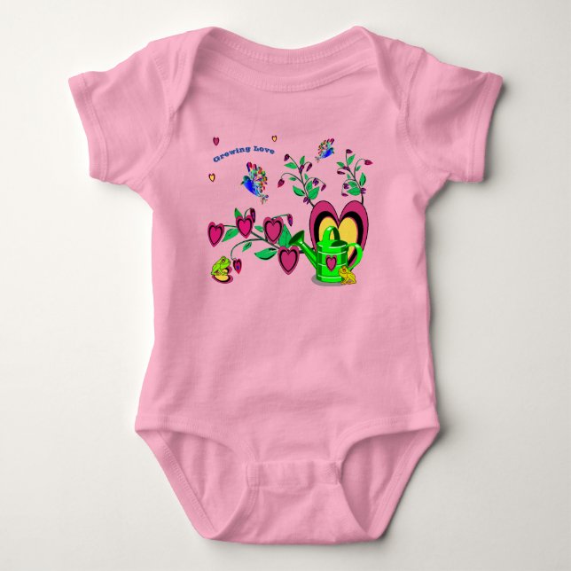 Body Para Bebê Doce - Rosa  (Frente)