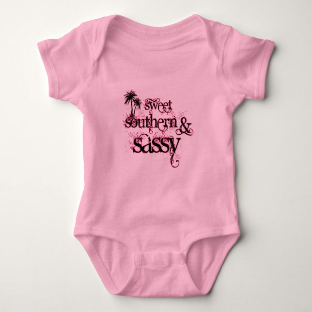 Body Para Bebê Doce, Sul e Sassy (Frente)