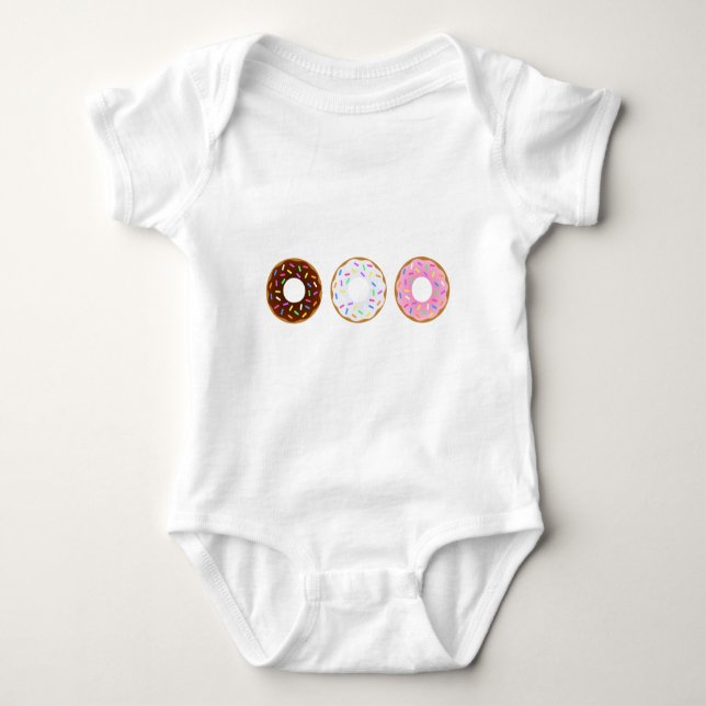 Body Para Bebê Doces Sobremesa Comida Pote de Biscoitos Chocolate (Frente)