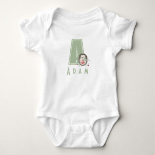 Body Para Bebê Docinho Personalizado - Letra Um Bebê De Roupa