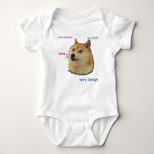 Body Para Bebê Doge.  Assim Shibe (Frente)