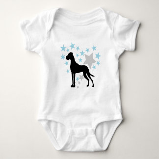 Body Para Bebê Dogue Alemão e um Coração Estelar