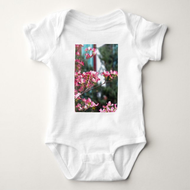 Body Para Bebê Dogwood Rosa (Frente)