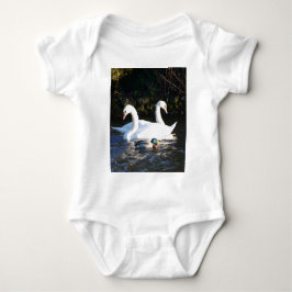 Body Para Bebê Dois Cisnes E Um Pato