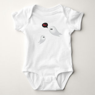 Body Para Bebê Dois fantasmas bonitos dizendo boo, sanduíche ass