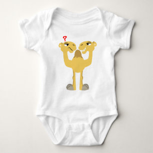 Body Para Bebê Dois lados do mesmo caricatura Camel Baby T-Shirt