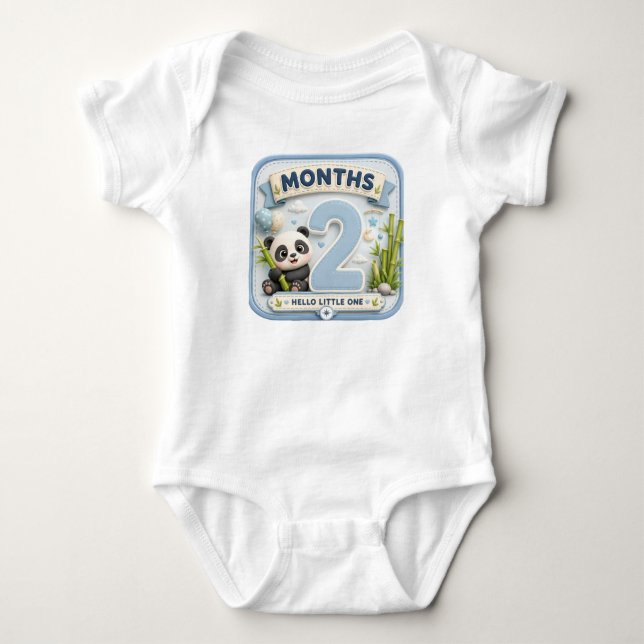 Body Para Bebê Dois Meses de Maravilhas  (Frente)