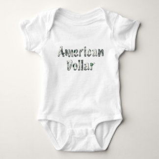 Body Para Bebê Dólar Americano Tipografia de Dinheiro – Bebê Fofo