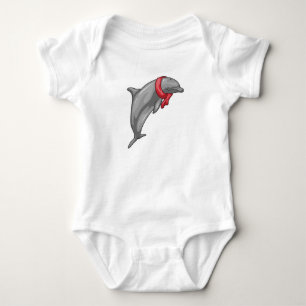 Body Para Bebê Dolphin Scarf