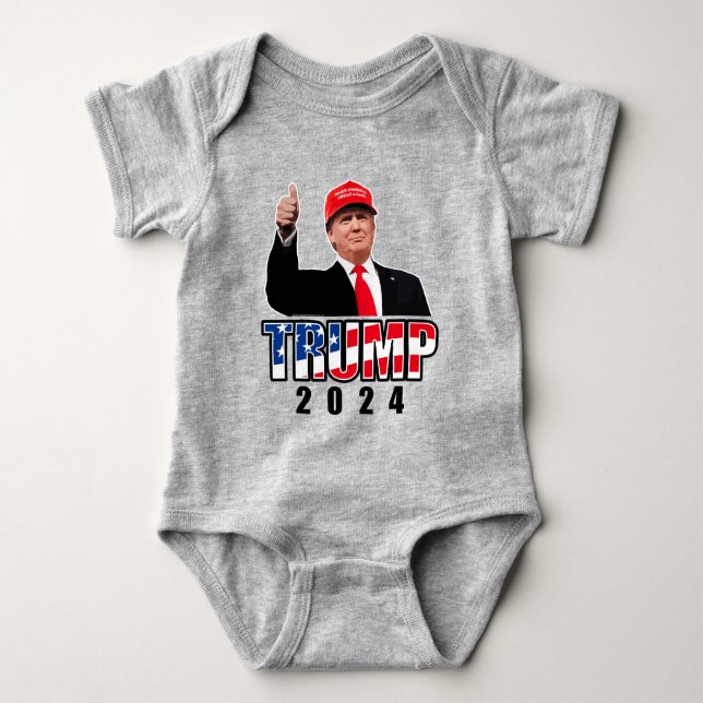 Body Para Bebê Dom Donald Trump 2024 (Frente)