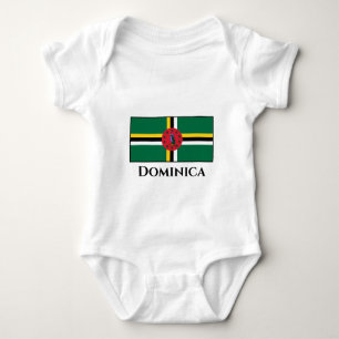Body Para Bebê Dominica Flag
