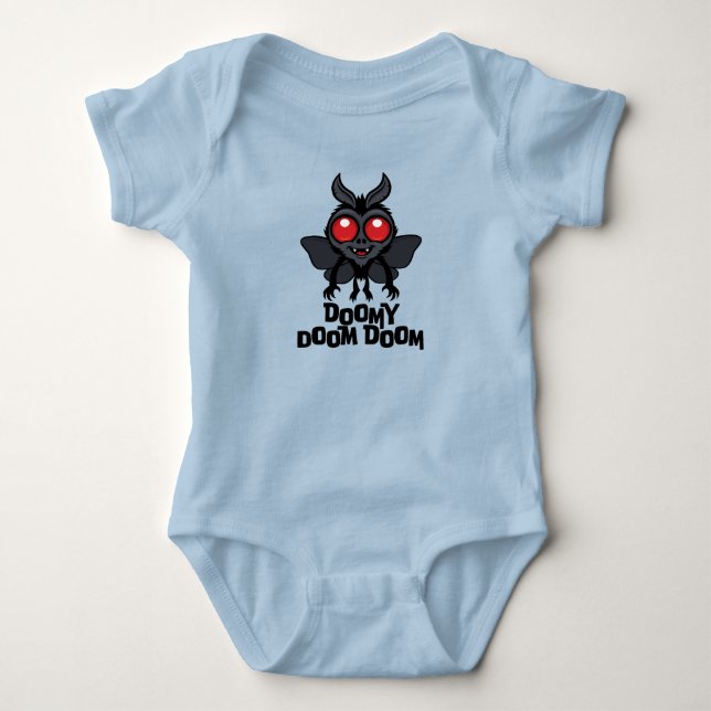 Body Para Bebê Doomy Doom Doom Mothman Criptídeo Fofo (Frente)