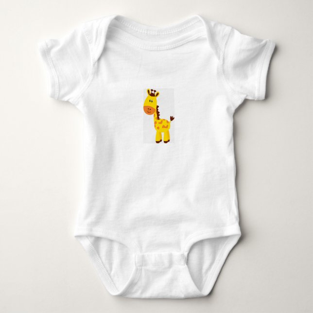 Body Para Bebê Dormente de roupa de bebê da Giraffe (Frente)