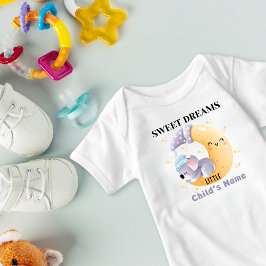 Body Para Bebê Dormindo Koala Sweet Sonha Um Pouco Personalizado