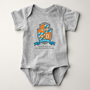 Body Para Bebê Douglas boys D name & significado knights shield