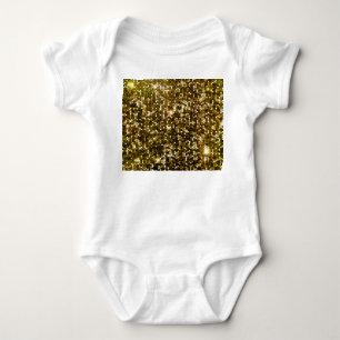 Body Para Bebê Dourado brilho: fundo brilhante.
