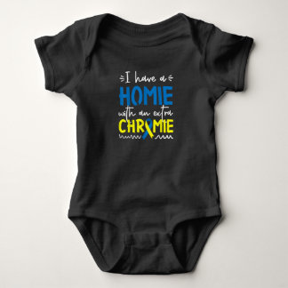 Body Para Bebê Down Syndrome Awareness For Friend Homie Down Syn