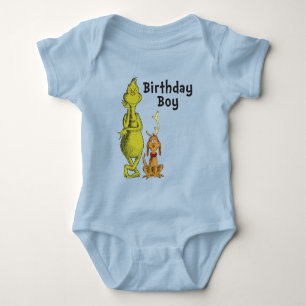 Body Para Bebê Dr. Seuss   Aniversário de Inverno do Grinch