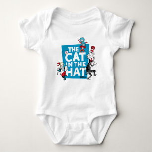 Body Para Bebê Dr. Seuss   Cat no logotipo Hat - Caracteres