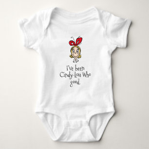 Body Para Bebê Dr. Seuss Eu fui Cindy-Lou Quem é Bom