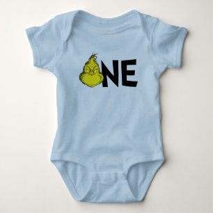Body Para Bebê Dr. Seuss Grinch Inverno 1º Aniversário
