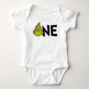 Body Para Bebê Dr. Seuss Grinch Inverno 1º Aniversário