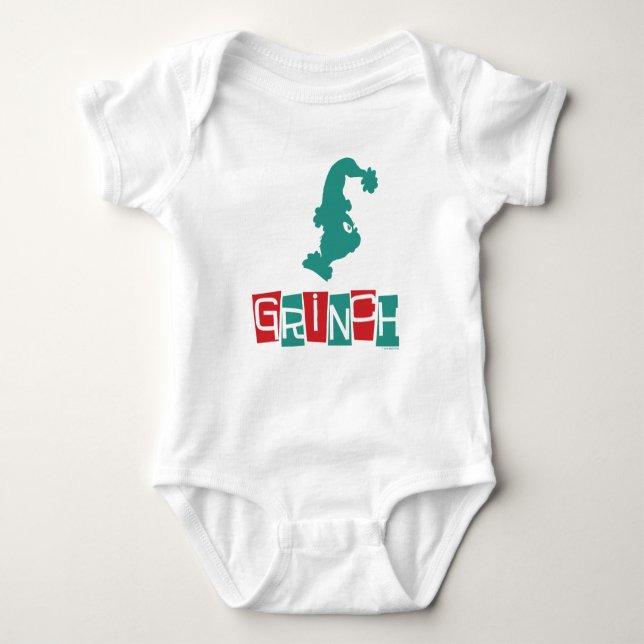 Body Para Bebê Dr. Seuss | Grinch - Vermelho & Verde (Frente)