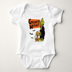 Body Para Bebê Dr. Seuss Noite Grinch do Halloween Gráfico