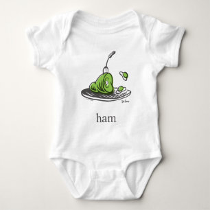 Body Para Bebê Dr. Seuss Ovos Verdes e Presunto