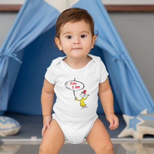 Body Para Bebê Dr. Seuss Sam-I-Am Segurando Placa
