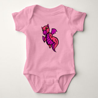 Body Para Bebê Dragão Bebê Rosa