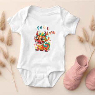 Body Para Bebê Dragão de Cartonagem Chinês Ano Novo Presente para