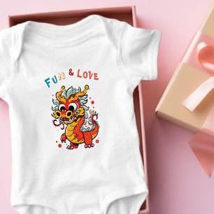 Body Para Bebê Dragão de Cartonagem Chinês Ano Novo Presente para