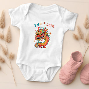 Body Para Bebê Dragão de Cartonagem Chinês Ano Novo Presente para