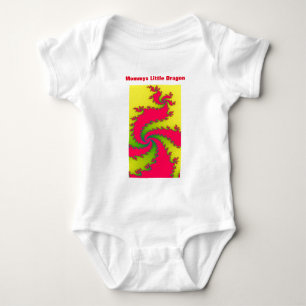 Body Para Bebê Dragão Fractal de Ano Novo Chinês - Bebê Person