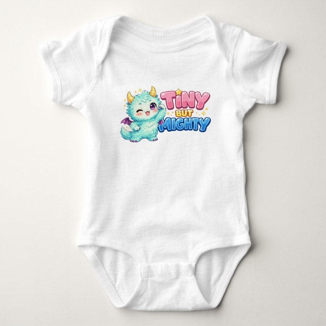 Body Para Bebê Dragão Minúsculo Mas Poderoso (Frente)