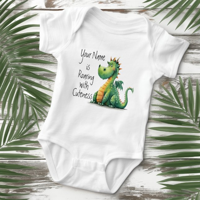 Body Para Bebê Dragão Rugindo de Cutezura (Criador carregado)