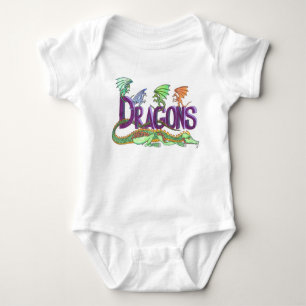 Body Para Bebê Dragões, dragões em toda parte! Creeper infantil