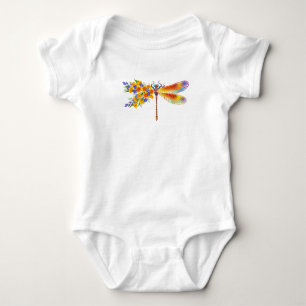 Body Para Bebê Dragonfly Amarelo
