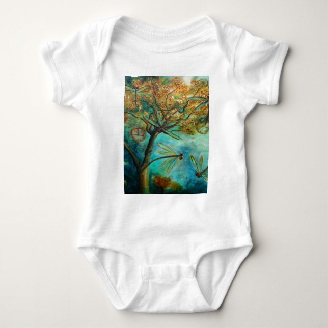 Body Para Bebê Dragonfly Flirtation (Frente)
