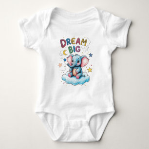 Body Para Bebê Dream Big Elephant Baby Outfit