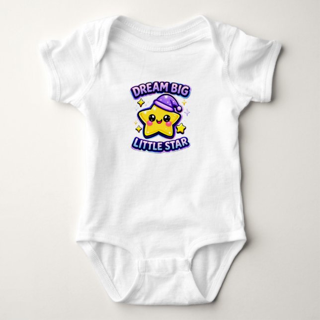 Body Para Bebê Dream big little baby (Frente)