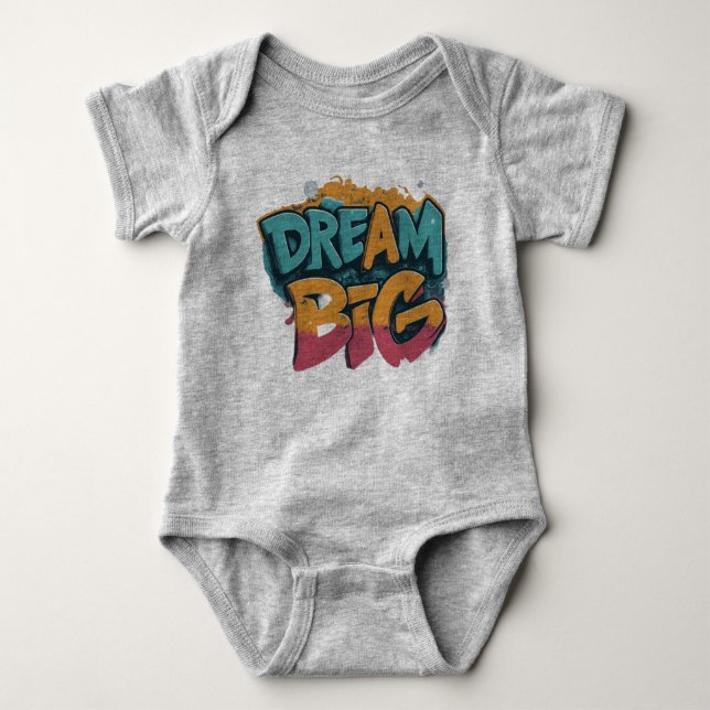 Body Para Bebê Dream Big Soft e Cute (Frente)