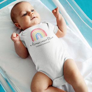 Body Para Bebê Dream Vem Verdadeiro Rainbow Baby