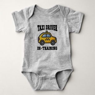 Body Para Bebê Driver de táxi no treinamento