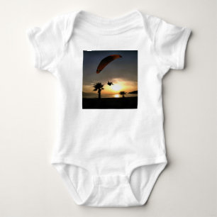 Body Para Bebê Dropzone Em Dusk Adventure Paraglider Art