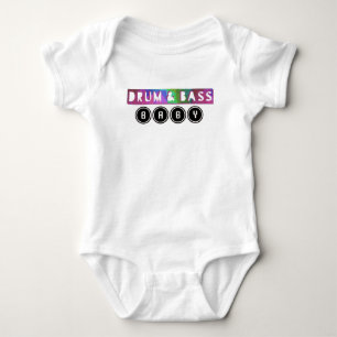 Body Para Bebê Drum and Bass Baby Uma peça de música EDM D.J. D