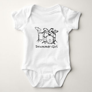 Body Para Bebê Drummer Girl